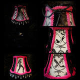 LITTLE PINK SMALL UPCYCLED CLIP ON LAMPSHADE