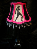 LITTLE PINK SMALL UPCYCLED CLIP ON LAMPSHADE