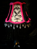 LITTLE PINK SMALL UPCYCLED CLIP ON LAMPSHADE