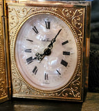 Seth Thomas Keepsake Book Wind Up Travel Alarm