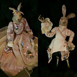 KATHERINE'S COLLECTION WAYNE KLESKI RETIRED LIMITED EDITION SUPER RARE VICTORIAN COUPLE RABBIT DOLLS