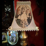 UPCYCLED HIDDEN MOTHER LAMP AND LAMPSHADE