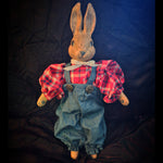 SOME BUNNY LOVES ME VINTAGE HAND-MADE CLOTH AND PORCELAIN DOLLS