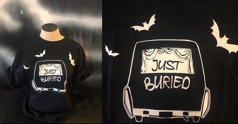 JUST BURIED Adult T-Shirt